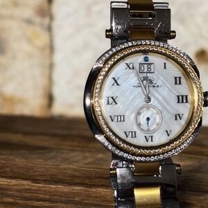 Women’s Porsamo Bleu South Sea Crystal Luxury Women's Watch Like New Condition